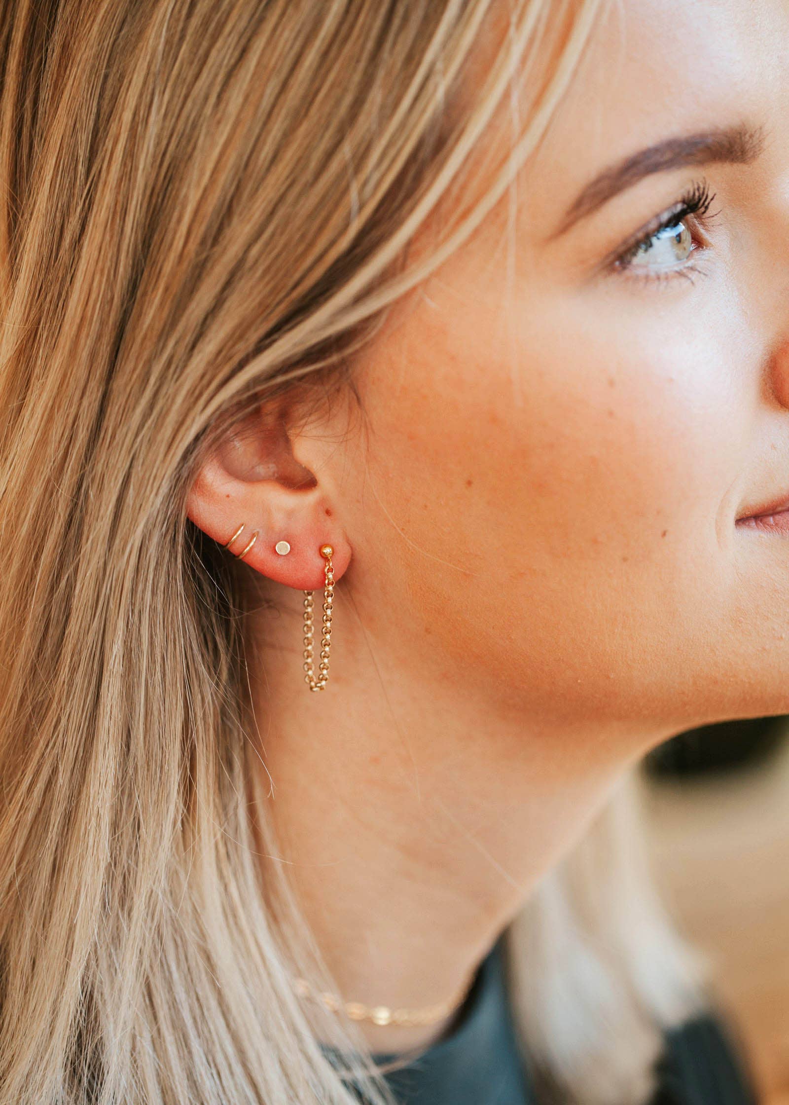 Hello Adorn: Tiny Dot Studs Earrings - 0