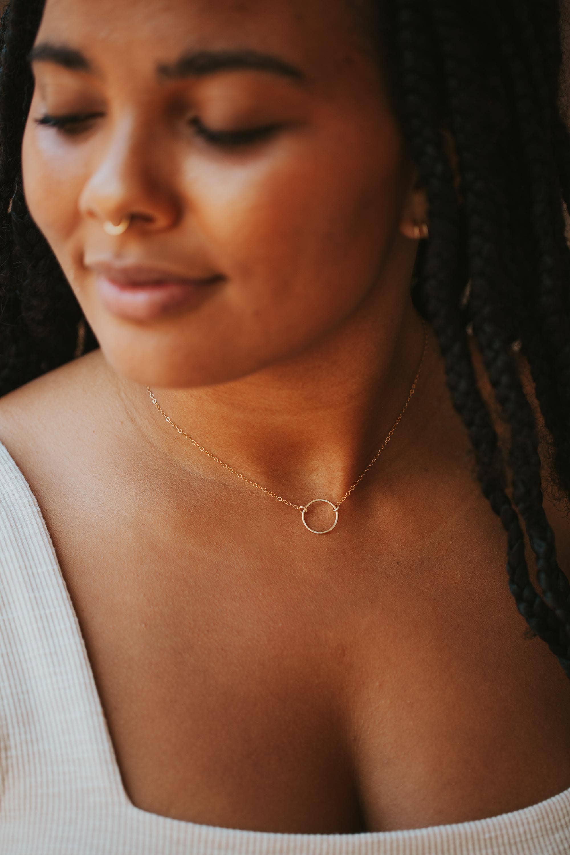 Hello Adorn: Full Circle Necklace - 0