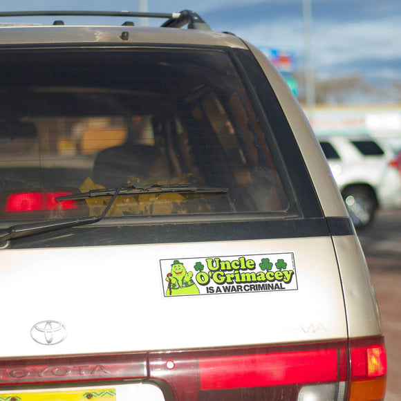 McWar Criminal Bumper Sticker