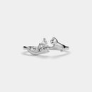 Dainty Cat Heart Stacking Bypass Ring-1