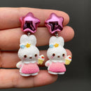 Cute Rabbit Star Earrings-2