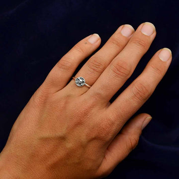 Skull Sterling Silver Ring - 0