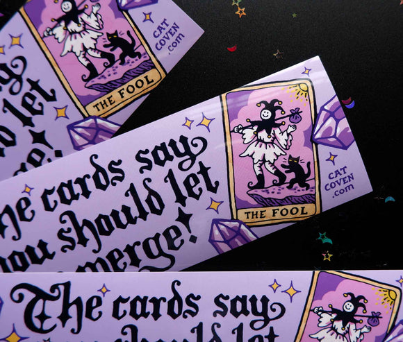 Let Me Merge Bumper Sticker