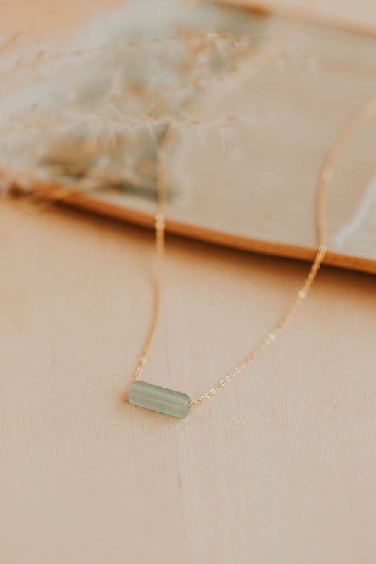 Hello Adorn: Seafoam Gemma Necklace