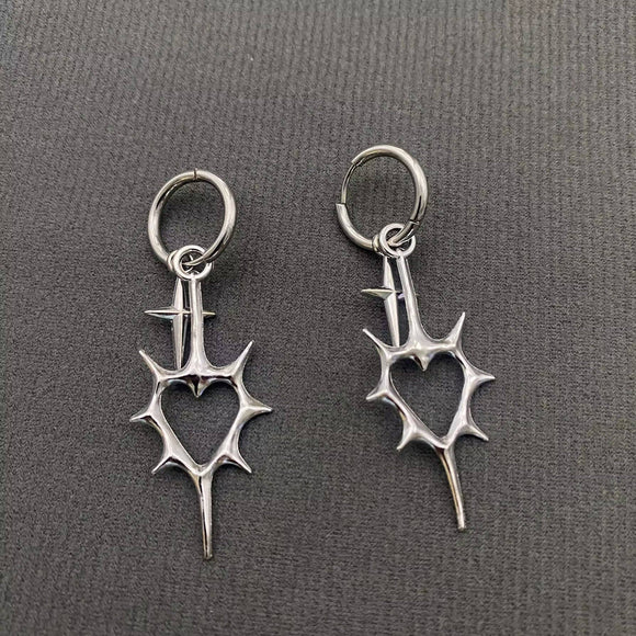Thorny Heart Earrings