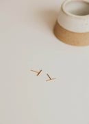Hello Adorn: Tiny Bar Studs Earrings-4