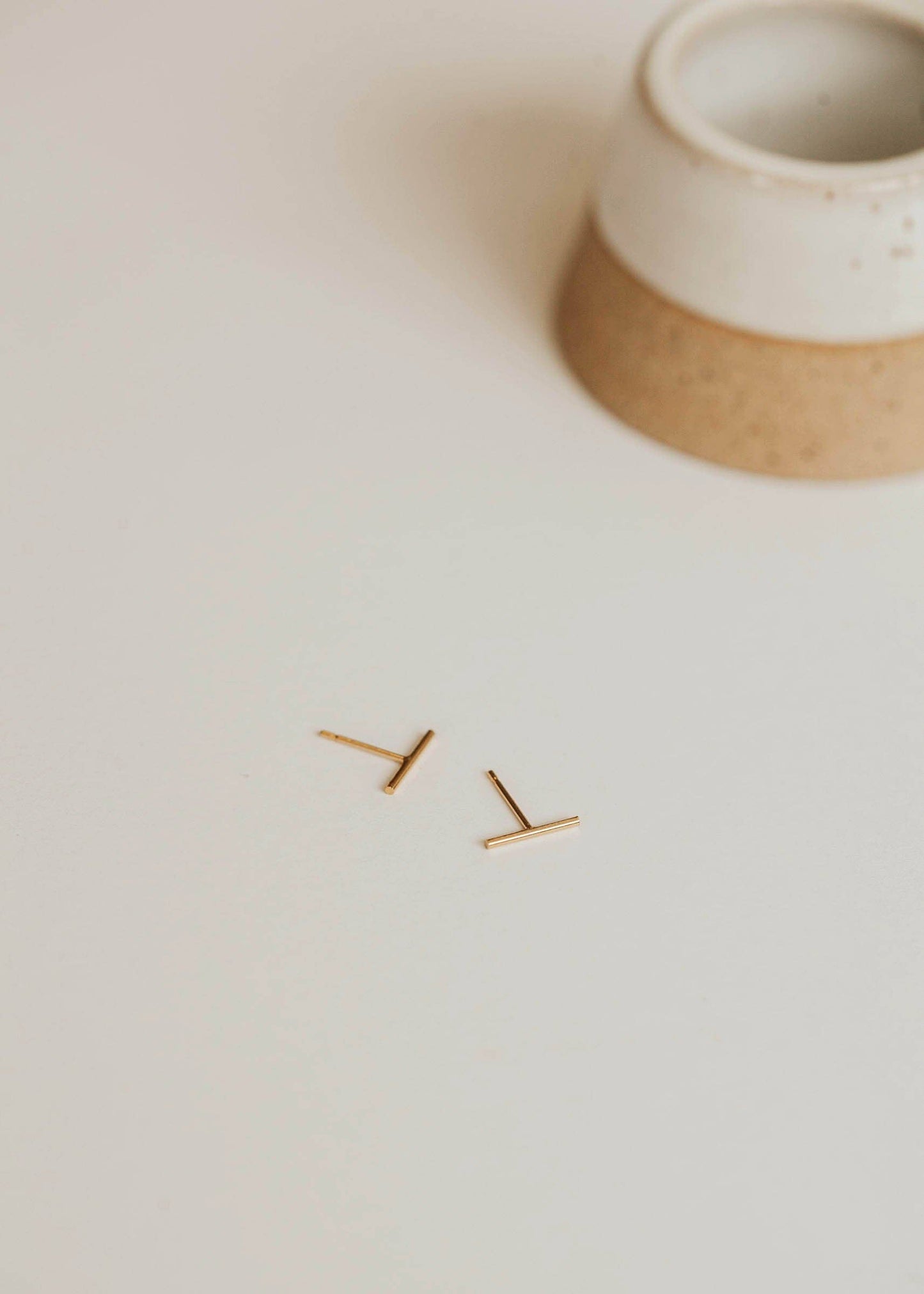 Hello Adorn: Tiny Bar Studs Earrings