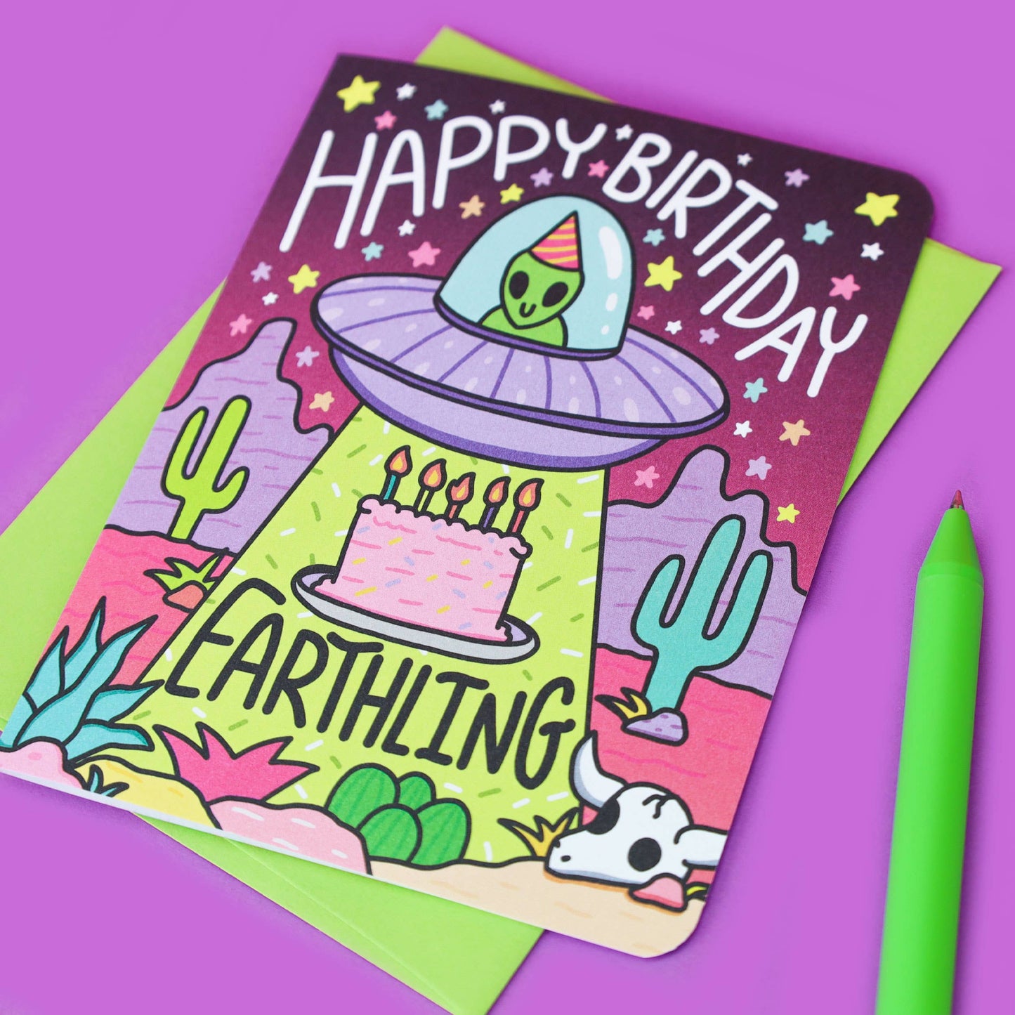 Happy Birthday Earthling Card