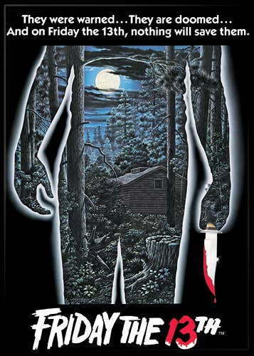 Friday The 13th Movie Poster Magnet