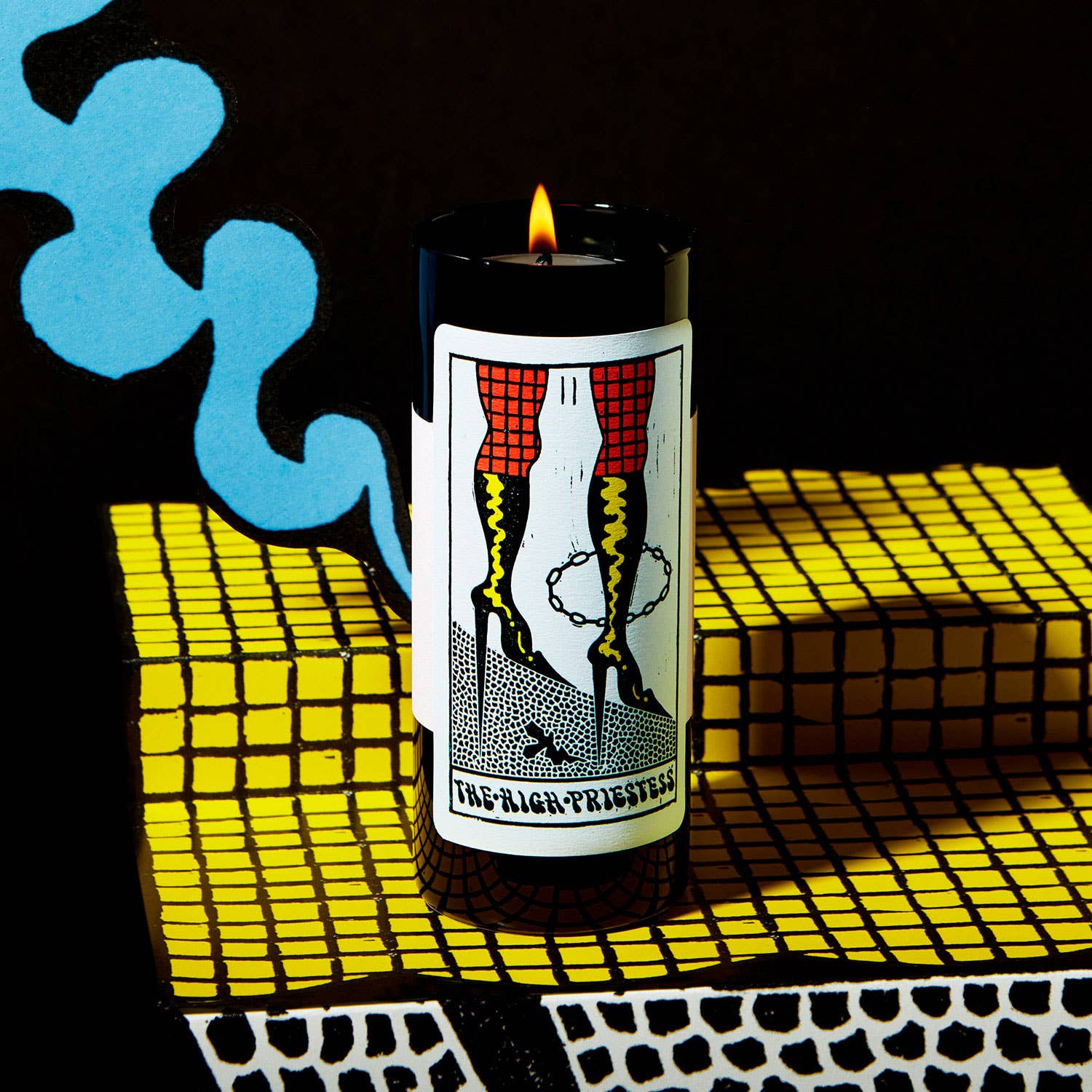 Tarot High Priestess Candle - Pomegranate, Berries + Patchouli Scent