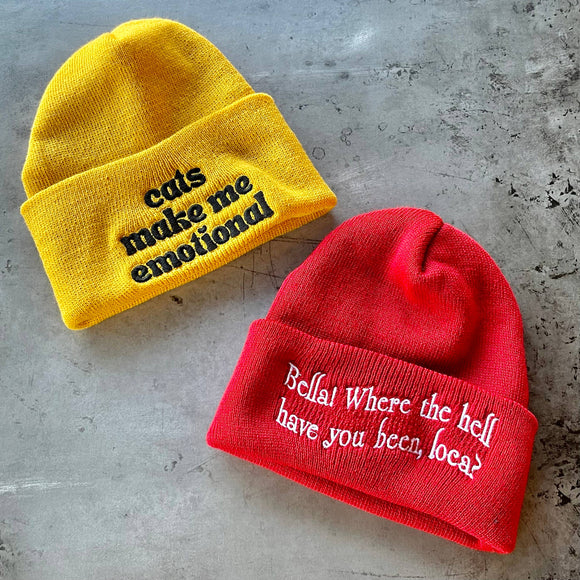 Cats Make Me Emotional Beanie