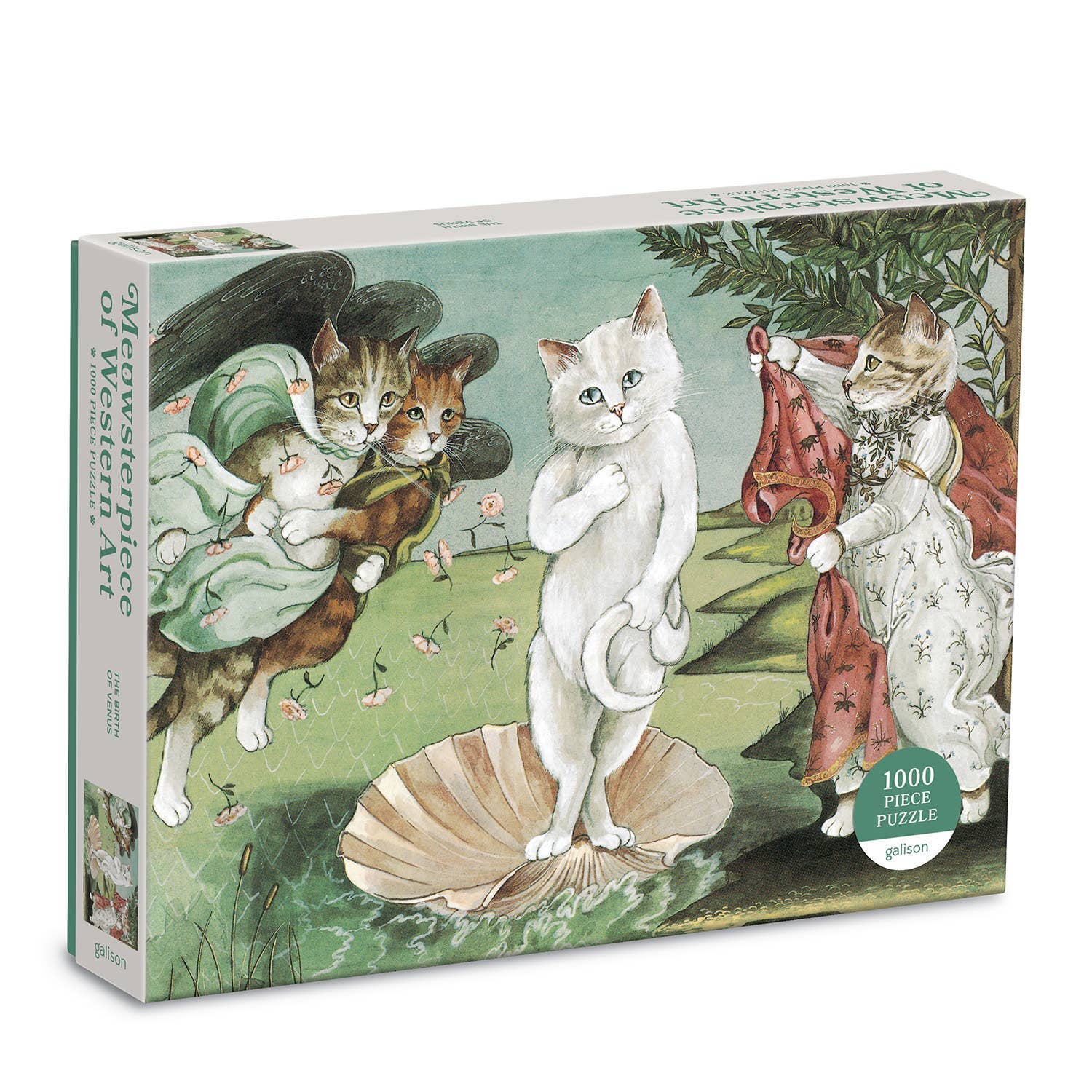 Birth of Venus Meowsterpiece 1000 Piece Puzzle