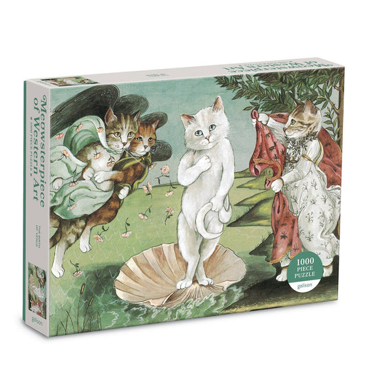 Birth of Venus Meowsterpiece 1000 Piece Puzzle