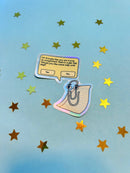 Gay Clippy Holographic Sticker-3