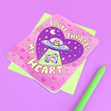 You've Invaded My Heart UFO Card - 0