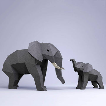 Elephants PaperCraft Art Kit - 0