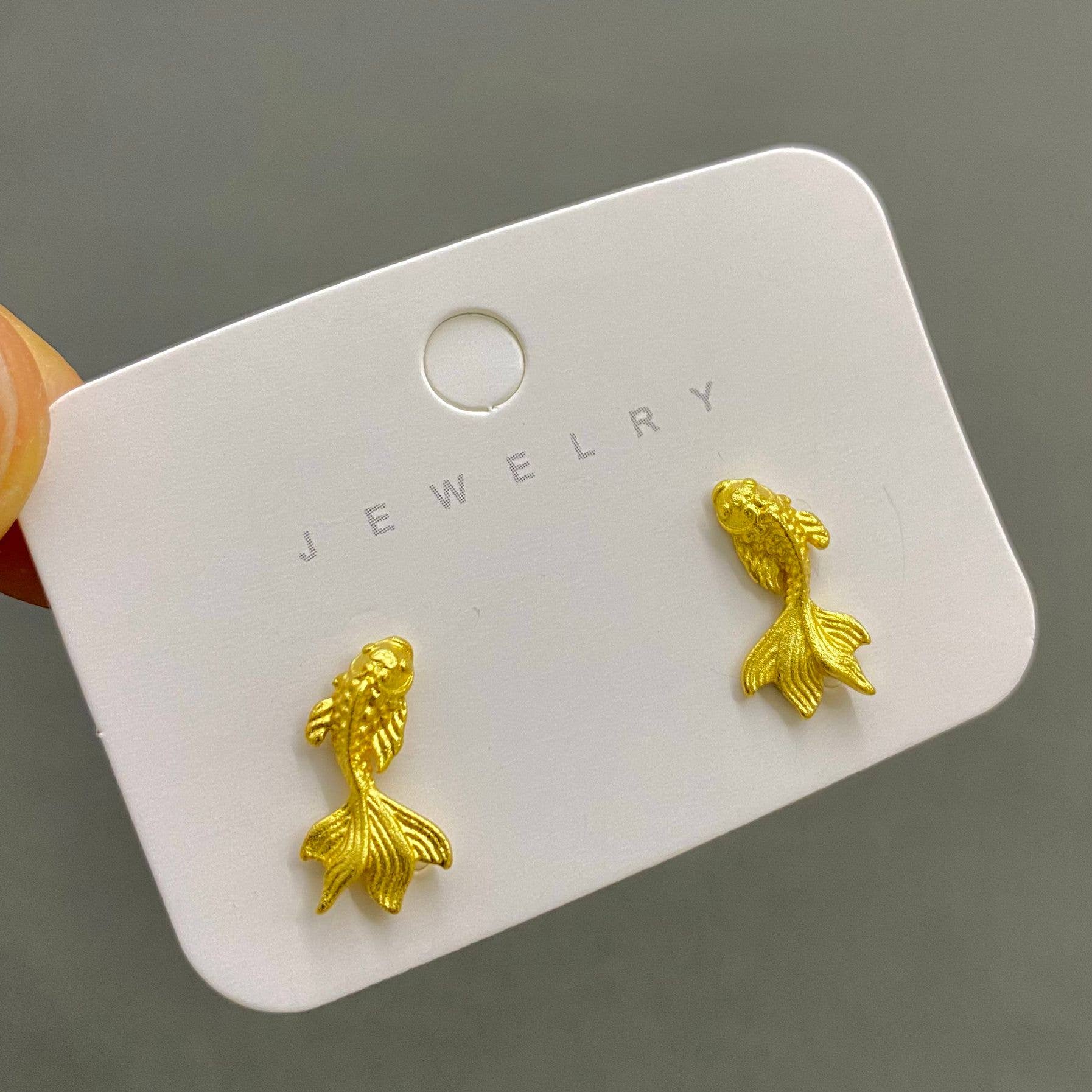 Goldfish Stud Earrings