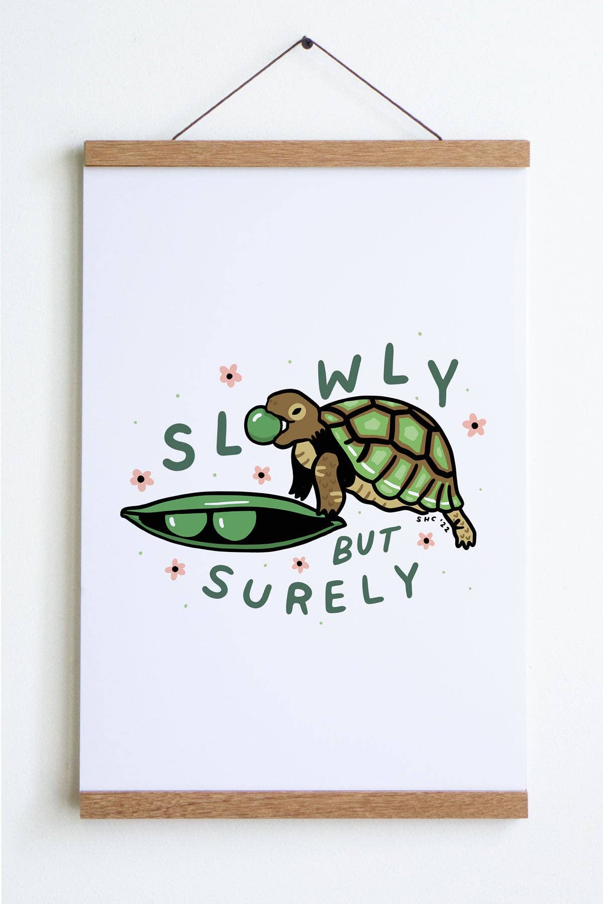 Slowly But Surely Turtle Print