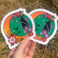 Cute Bat Moon Sticker