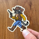 Gunslinger Cowboy Cat Sticker-2
