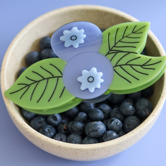 XL Blueberry Hair Claw Clip