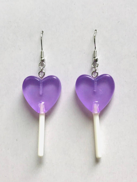 Lavender Lollipop Earrings