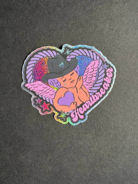 Heartbreaker Cowboy Cupid Sticker