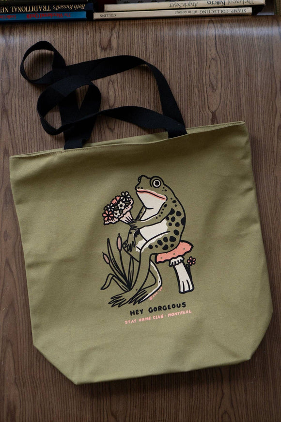 Hey Gorgeous Big Zip Tote