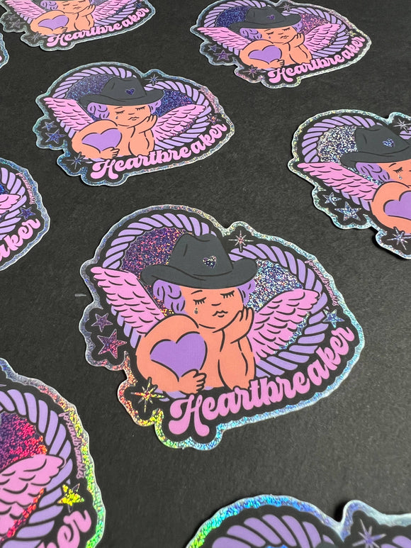Heartbreaker Cowboy Cupid Sticker