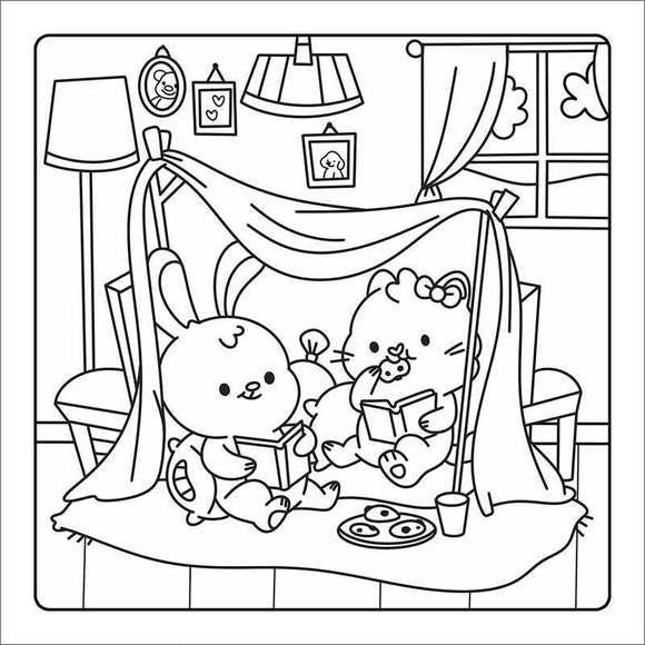 Little Cuties: Cozy Coloring Book