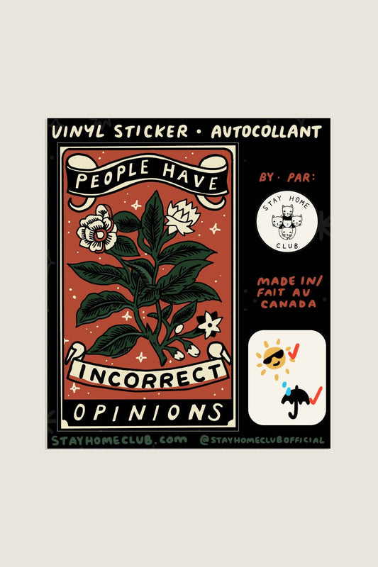 Incorrect Opinions Sticker
