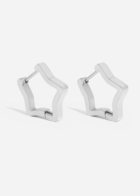 Star Huggie Earrings