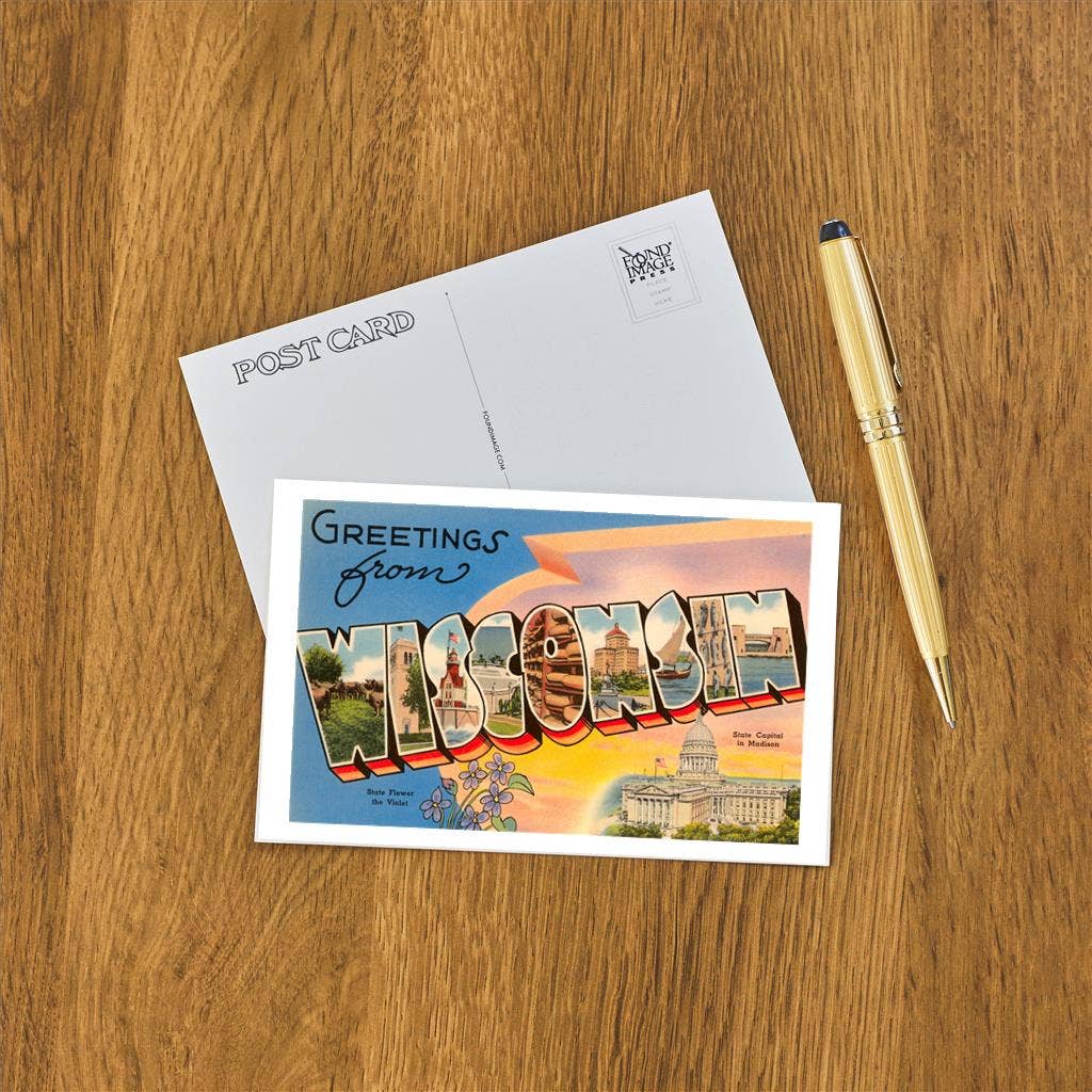Greetings from Wisconsin Capitol Postcard - 0
