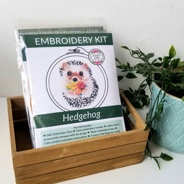 Hedgehog Embroidery Kit - 0
