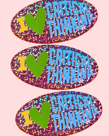 Critical Thinking Sticker - 0