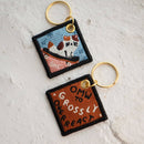 OMW to Overreact Embroidered Keychain-1