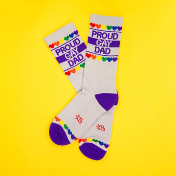 Proud Gay Dad Gym Crew Socks - 0