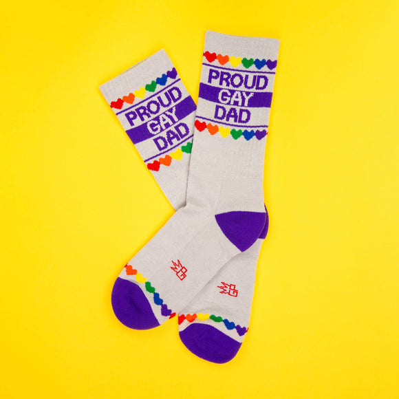 Proud Gay Dad Gym Crew Socks
