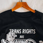Trans Rights are Human Rights Tiger Tee - Black