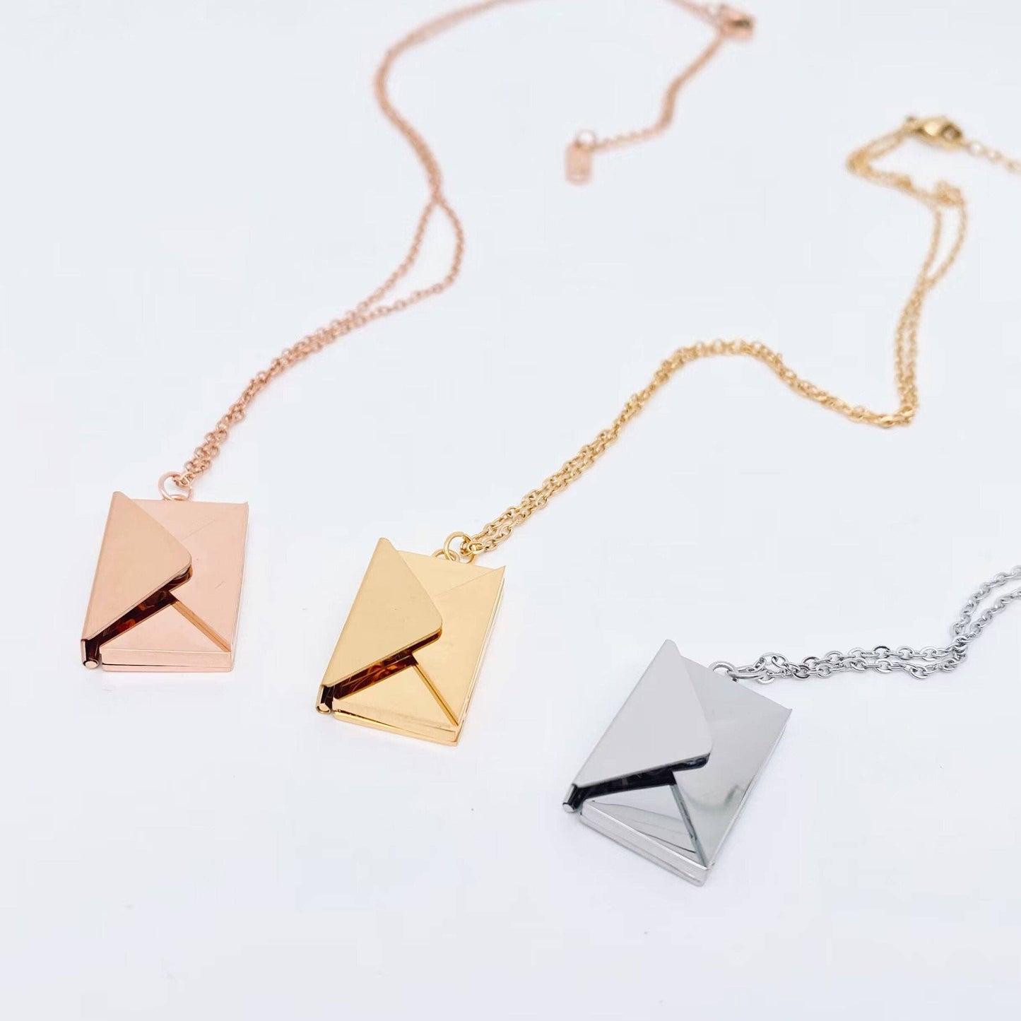 I Love You Envelope Necklace