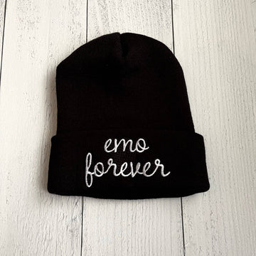 Emo Forever Black Beanie