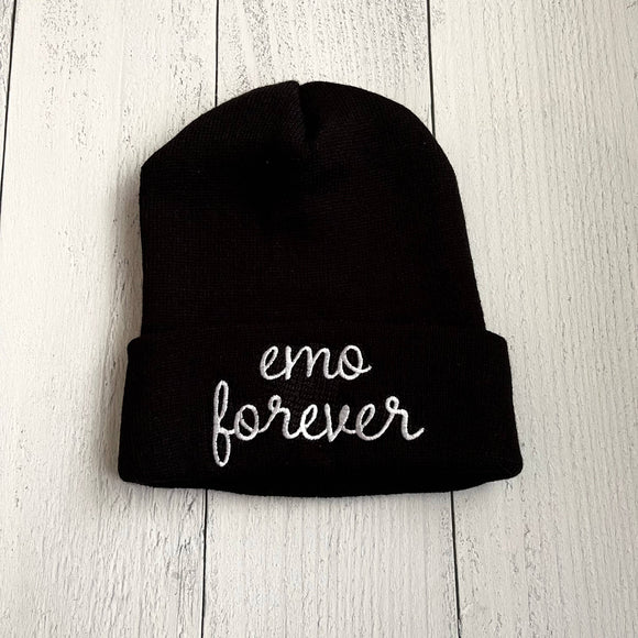 Emo Forever Black Beanie