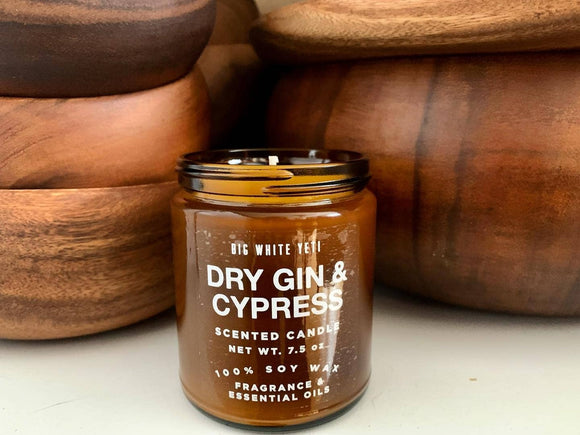 Dry Gin + Cypress Candle