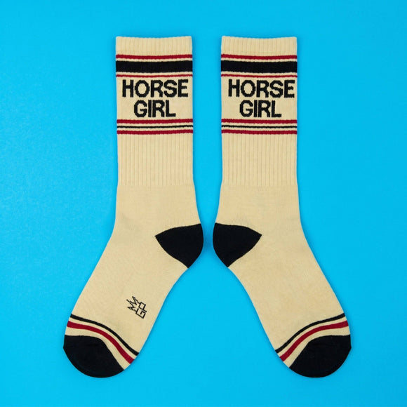 Horse Girl Gym Crew Socks