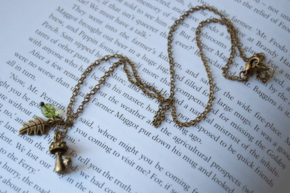 Toadstool Mushroom Charm Necklace