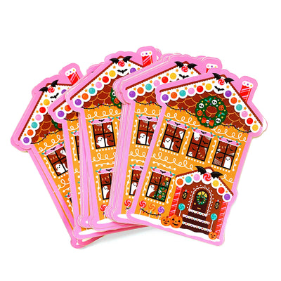 Gingerbread Haunted House Sticker - 0
