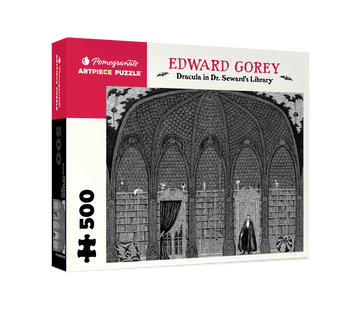 Dracula in Dr. Seward's Library Edward Gorey 500-piece Jigsaw Puzzle