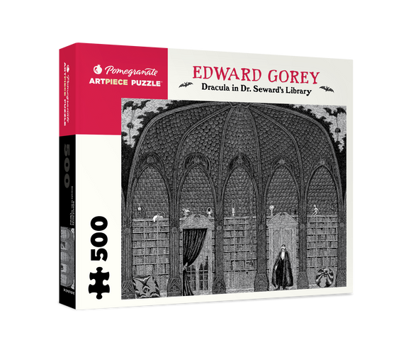 Dracula in Dr. Seward's Library Edward Gorey 500-piece Jigsaw Puzzle