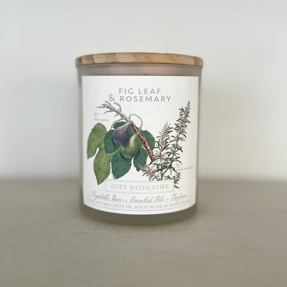 Fig Leaf & Rosemary Zoet Bathlatier Candle