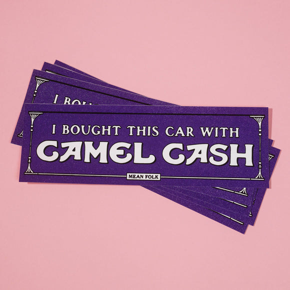 Camel Cash Bumper Sticker